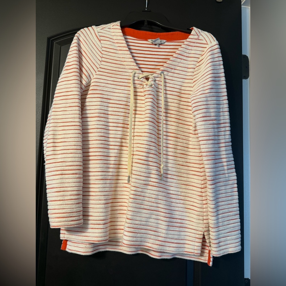 Tommy Bahama Red and White Striped Top